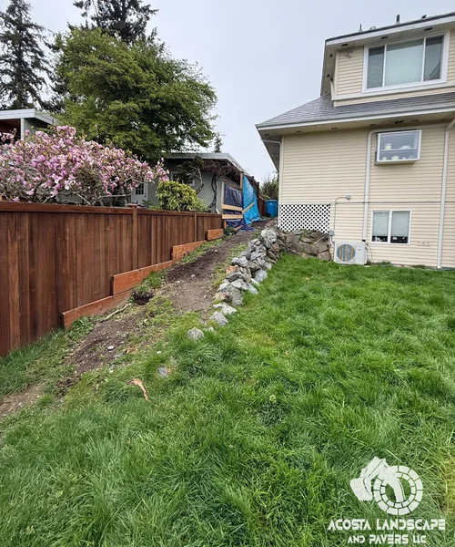 Full Perimeter Fence Replacement & Paver Access Ramp in Shoreline 